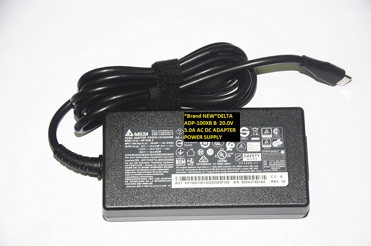 *Brand NEW* DELTA 20.0V 5.0A ADP-100XB B AC DC ADAPTER POWER SUPPLY